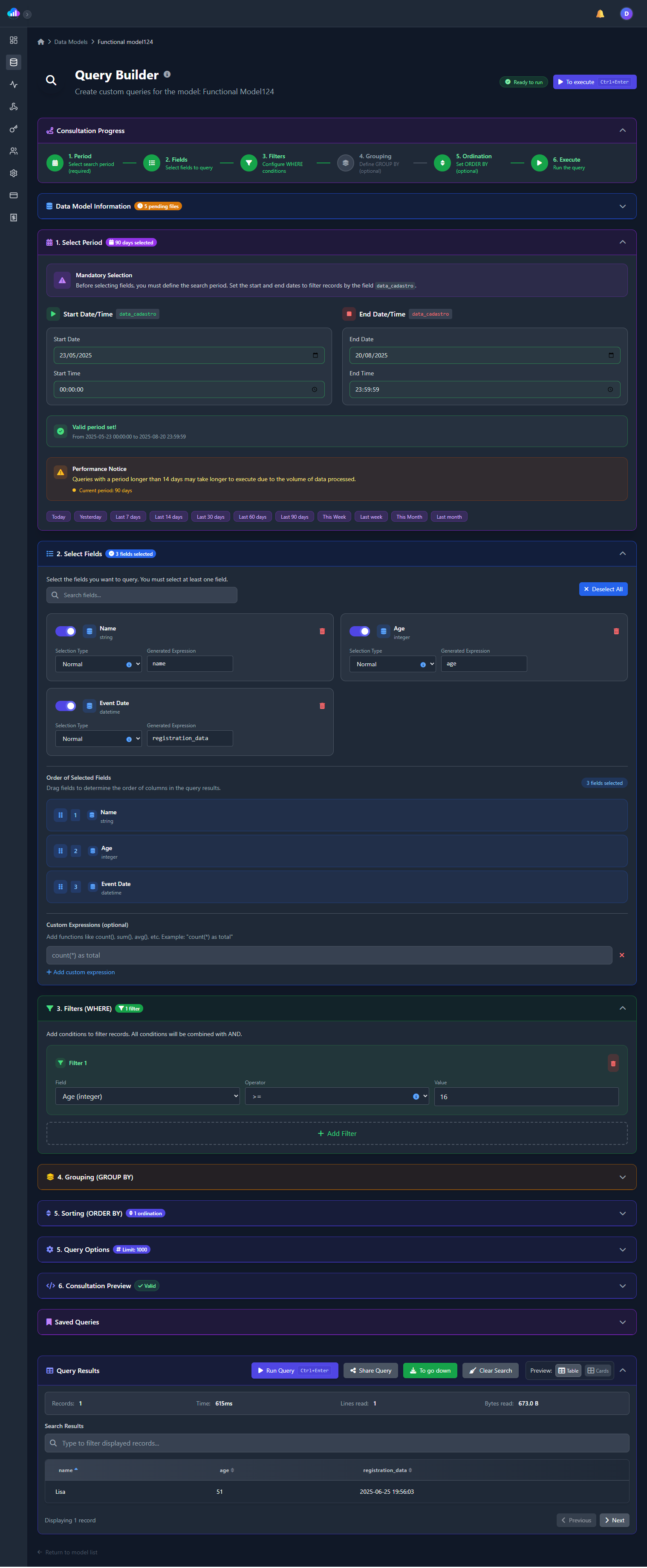 DataSnap interface for Oracle Cloud data management